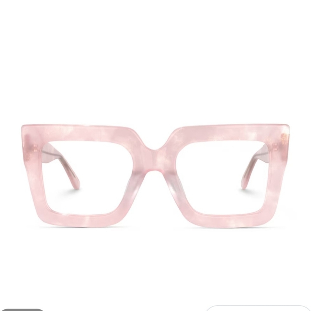 NEW Pink Glasses - clear lenses w no RX